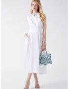 GUESS Разкроена памучна рокля