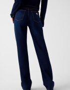 GUESS Разкроени дънки с ръб Тъмносин
