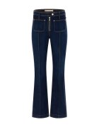 GUESS Разкроени дънки с ръб Тъмносин