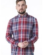 GUESS Риза Обикновена яка - Копчета - Памук -