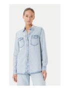 GUESS Риза от лиосел с вид на деним