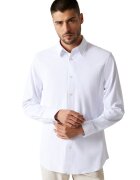 GUESS Риза с дълги ръкави - Бял