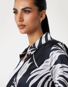 GUESS Риза с десен Бял/Черен