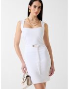GUESS Рокля без ръкави с квадратно деколте - Бял