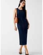 GUESS Рокля с лиосел и цепка - Тъмносин