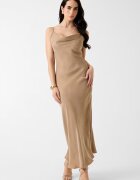 GUESS Рокля с лиосел с шал-яка Камел