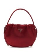 GUESS Сатинирана чанта през рамо Elsie - Бордо