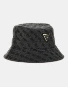 GUESS Шапка с монограм Златист/Черен/Tъмносив