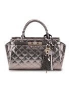 GUESS Капитонирана чанта - Черен/Избеляло черно