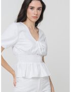 GUESS Шпиц риза с къси ръкави