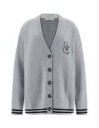 GUESS Шпиц жилетка с копчета - Сив меланж