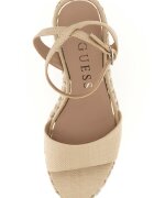 GUESS Скосени сандали от еко кожа Бежов
