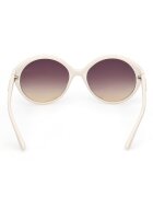 GUESS Слънчеви очила Cat-Eye с градиента Слонова кост/Тъмновиолетов