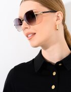 GUESS Слънчеви очила Cat Eye с метална рамка Златист
