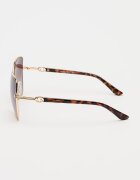 GUESS Слънчеви очила Cat Eye с метална рамка Златист