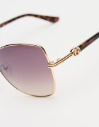 GUESS Слънчеви очила Cat Eye с метална рамка Златист
