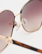 GUESS Слънчеви очила Cat Eye с метална рамка Златист