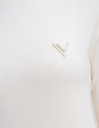 GUESS Слим фитнес блуза с модал Мръснобял