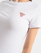 GUESS Слим тениска с лого Бял