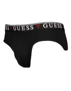 GUESS Слипове с лого на талията - 3 чифта Червен/Бял/Черен