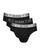 GUESS Слипове с памук 3 чифта Черен