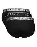 GUESS Слипове с памук 3 чифта Черен