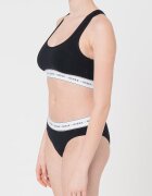 GUESS Спортен сутиен с изрязан гръб Бял/Черен