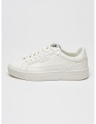 GUESS Спортни обувки от еко кожа с лого - Бял
