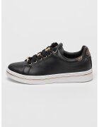 GUESS Спортни обувки от еко кожа с лого - Черен
