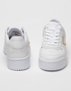 GUESS Спортни обувки от еко кожа с равна платформа и лого Златист/Бял/Мръснобял