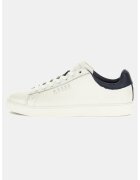 GUESS Спортни обувки от кожа с лого - Мръснобял