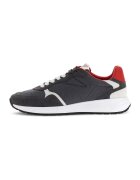 GUESS Спортни обувки от велур и кожа с монограм - Бял/Tъмносив