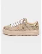 GUESS Спортни обувки с лого - Златист/Бежов/Бял
