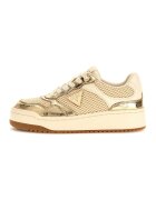 GUESS Спортни обувки с мрежа и еко кожа - Златист