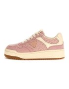 GUESS Спортни обувки с мрежа и велур - Светлорозов