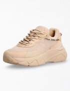 GUESS Спортни обувки с велур и еко кожа Бежов