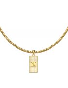 GUESS Стоманено колие с лого Златист