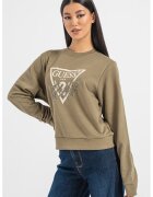 GUESS Суитшърт с лого с декоративни камъни