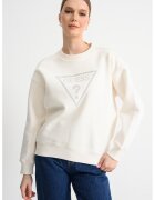 GUESS Суитшърт с паднали ръкави и лого от декоративни камъни