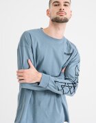 GUESS Свободна памучна блуза Пепеляво сиво