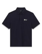 GUESS Тениска North Sails с яка - Ултрамарин синьо