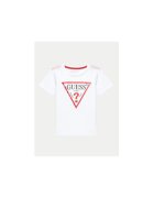 GUESS Тениска regular fit и кръгло деколте Бял
