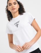 GUESS Тениска с бродирано лого Бял