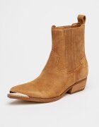 GUESS Велурени боти Lanna с кубински ток Светлокафяв
