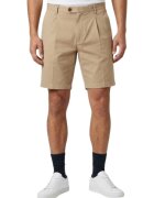 Hackett London Мъжки къси панталони модел Sanderson Tailored - - от памук и лен