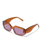 Hawkers Правоъгълни слънчеви очила Sunflare с плътен цвят на стъклата - Оранжев/Розово