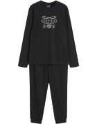 Henderson Pijamale pentru barbati - Loger - bumbac - imprimeu original - negru