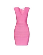 HERVE LEGER Mini Bandage Dress - Розово