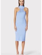 HERVE LEGER Rochie midi din tricot elastic - cu spate decupat - Син