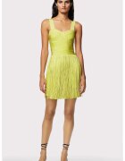 HERVE LEGER Rochie mini cu franjuri